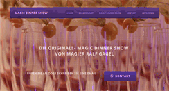 Desktop Screenshot of magic-dinner-show.com